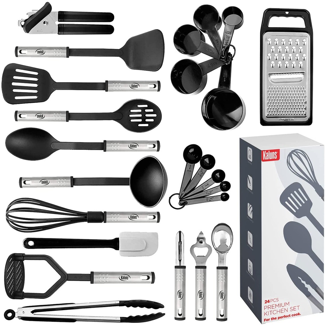 The 24-Piece Kitchen Utensil Set Has All the Essentials and More on Amazon—and It’s on Sale Now for 